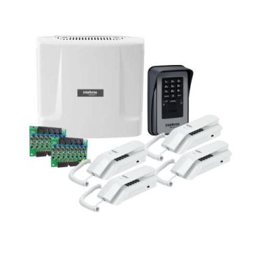 Imagem de Kit portaria comunic 16 e 02 x placas 08 ramais xpe 1013 fit id e 04 x