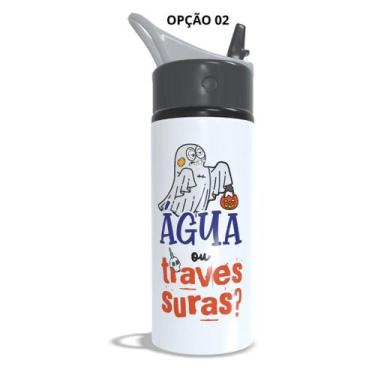 Imagem de Garrafa Squeeze 600ml Até as bruxas precisam de água - LARANJA E MIMOS