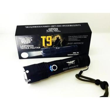 Imagem de Lanterna Tática Led T9 Recarregável Jyx 8890 Com Zoom