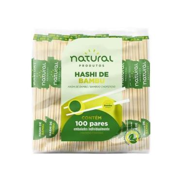 Imagem de Hashi bambu 21cm natural c/ 100 pares