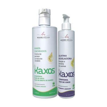 Imagem de Kit Divine Mèches Kaxos Creme para Cacheados + Gelatina