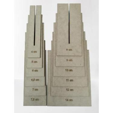 Imagem de Kit 12 Gabarito Laço Catavento Mdf Cru - Arte Magazine