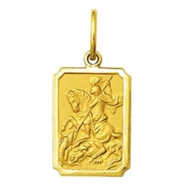 Imagem de Pingente Mini 0.9cm Quadrado Retangular Santos Ouro 18k ( 29 Santos ) 