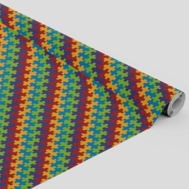 Imagem de Tecido Oxford Estampado MINI Peças Quebra Cabeças - 1,40m - Core Decor