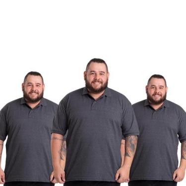 Imagem de 3 Camisa Polo Plus Size Uma Semana de Estilo e Conforto  Compre e Econ