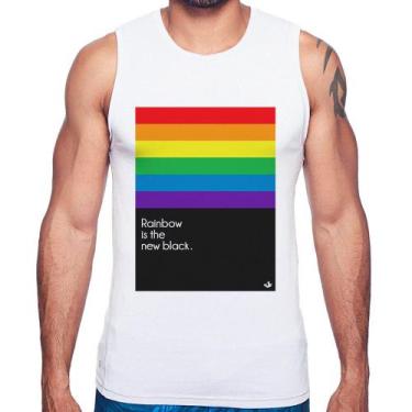 Imagem de Regata Rainbow is the new black - Foca na Moda, Branco, GGG