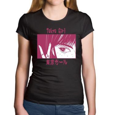 Imagem de Baby Look Algodão Tokio Girl - Foca na Moda, Preto, P
