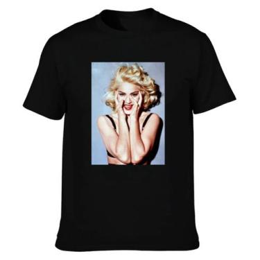 Imagem de Camiseta Unissex Cantora Madonna Show - SEMPRENALUTA, Rosa, P