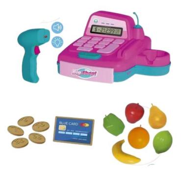 Imagem de Brinquedo Caixa Registradora Big Shop C/Som e Luz Infantil - Usual Bri