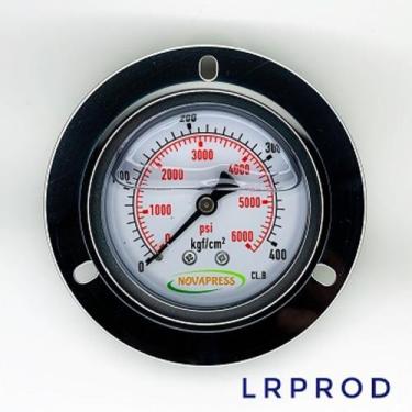 Imagem de Manômetro horizontal -diam.63mm (2. 1/2 ) com escala de 0-400 KGF/CM2 