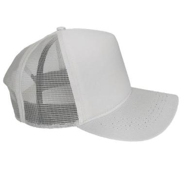 Imagem de Boné Liso Yoyo Store Com Aba Curva Ajustável e Tela, BRANCO