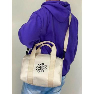 Imagem de Mala Nylon Academia - AnticardioCardioClub - Bolsa para Homens e Mulhe