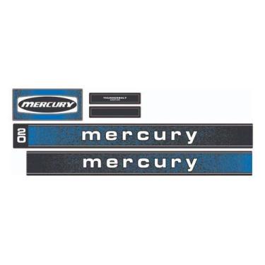 Imagem de Kit Adesivo Faixa Motor De Popa Mercury 20 Hp 67 A 86 - SPTS