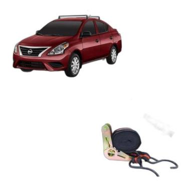 Imagem de Rack De Teto Nissan Versa 2012 Até 2019 + Cinta Catraca