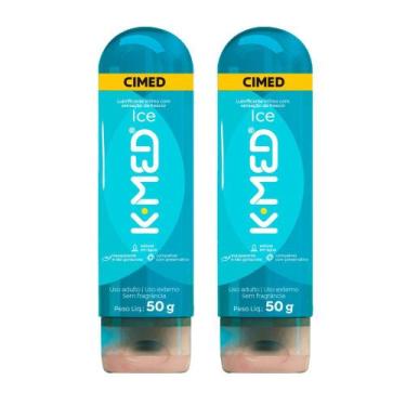 Imagem de Kit 2 Gel Lubrificante Íntimo K-Med Ice 50g