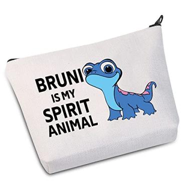 Imagem de BWWKTOP Frozen Bruni Bolsa de maquiagem para cosméticos Bruni Presente para Fãs Bruni Is My Spirit Animal Makeup Bolsa com zíper Bolsa Bruni Lovers, BRUNI SPIRIT, Bolsa