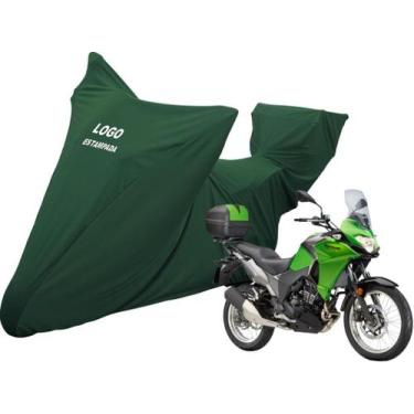 Imagem de Capa Moto Kawasaki Versys-X 300 Com Bauleto Bau Central - Mz, Verde