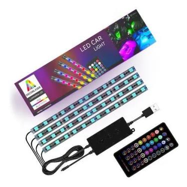 Imagem de Iluminação LED Interior Carro Neon RGB e Controle - Decorlaser
