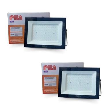 Imagem de Kit 2 Refletores Led Philips Pila 100w Ip65 Holofote 6500k