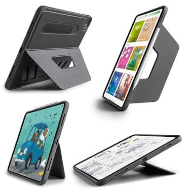 Imagem de TineeOwl Capa para iPad Pro de 11 polegadas (M5/M4) 2025/2024, capa magnética com suporte ajustável – ângulos de visualização infinitos, suporte para retrato/paisagem, carregamento para Apple Pencil