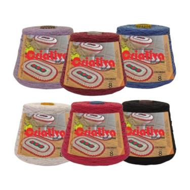 Imagem de Kit 6 Unidades Barbante Criativa 500g N.º 6 - Criativa Utilidades