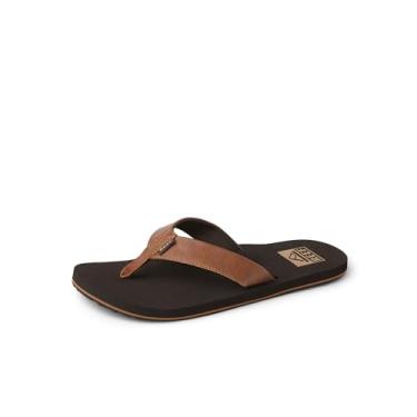 Imagem de REEF Twinpin Chinelo masculino de praia, palmilha acolchoada macia, adequada para água, Marrom, 46