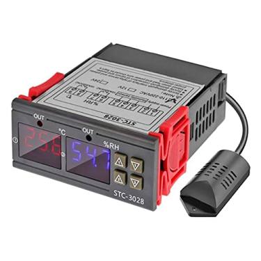 Imagem de Controlador Digital de Temperatura e Umidade, Tela LED Digital, Termostato Higrômetro Inteligente -20 ℃ a + 80 ℃ 110V-220V (110V-220V)
