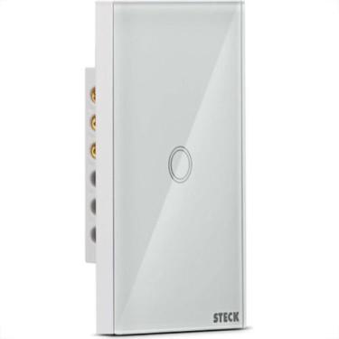 Imagem de Interruptor Steck Smarteck 1 Modulo Touch Wi-Fi Bivolt Branco - Smci1B
