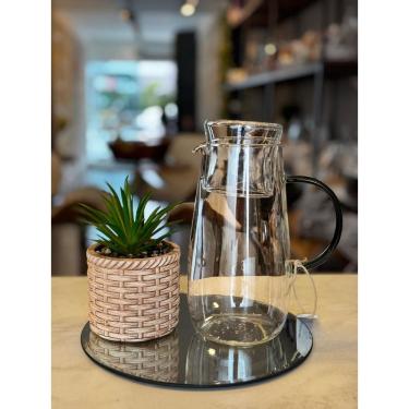 Imagem de Jarra De Vidro Com Alca  E Copo Fun Verde 1,3L