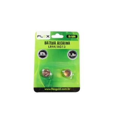 Imagem de Bateria Botão Alcalina FX-LR04 LR44 AG13 1.5V Cartela Com 2 - Flex