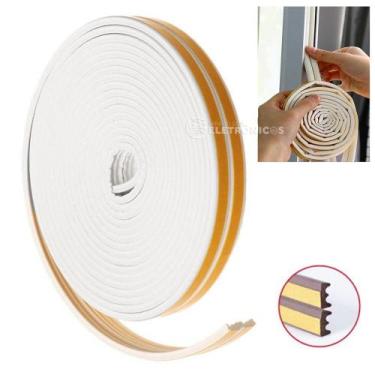 Imagem de Vedação de Frestas Fita Dupla E de Borracha EPDM Para Portas e Janelas