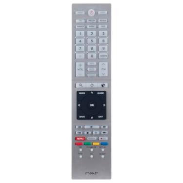 Imagem de CT-90427 Controle remoto de substituição de TV compatível com Toshiba TV Smart 3D HDTV 65L9300UM 84L9300UM 84L9300U 65L9300U 58L9300U 58L9300UM 58L7350U 65L7350U