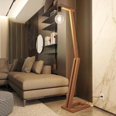 Imagem de Luminária Pelicano Sala Closet De Chão Perola Pé Regulável  Moderna De