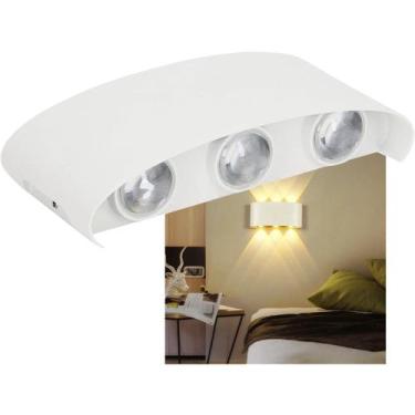 Imagem de Arandela Parede Luminaria Meia Lua 6w 6 Fachos Iluminaçao Casa Predio 