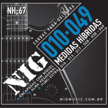 Imagem de Encordoamento NIG Cordas de Guitarra 010 Hibrida NH67