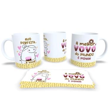 Imagem de Caneca dia dos Avós de Porcelana Personalizada Com Frases Engraçadas e Divertidas P21 (Avó Perfeita 2)