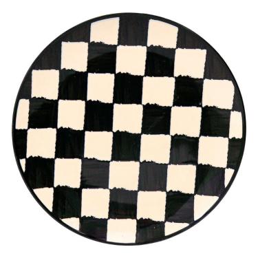 Imagem de Jogo De Pratos Rasos Em Cerâmica Unni Com 6 Peças 26cm Oxford Damas