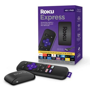 Imagem de Streaming Roku Express Full HD Com Controle Remoto - 3930BR - Preto