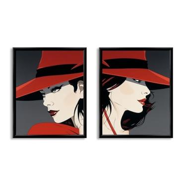 Imagem de Art Shoppe Arte de parede com impressão emoldurada, decoração de parede vintage para sala de estar, quarto, escritório, imagem de alta resolução em papel de arte premium, moldura de 0,9 cm com frente