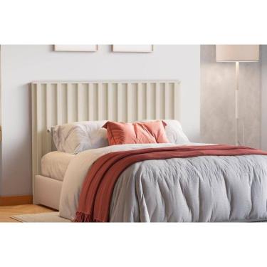 Imagem de Cabeceira Cama Box Madeirado Vitoria Casal/Queen Off White - Europa