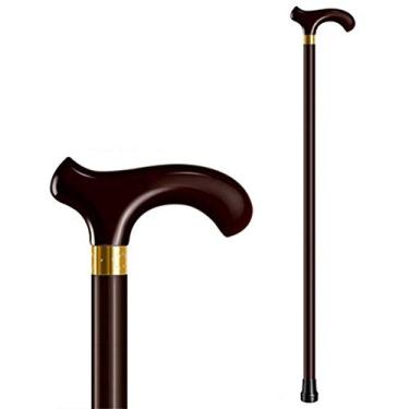 Imagem de LXPYMXDP Bengala de caminhada para adultos, bengala de caminhada para idosos, bengala de madeira maciça, bengala de madeira com ponta de borracha, mastro de caminhada/bengala