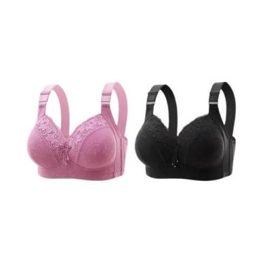 Imagem de Bralette de Renda Plus Size - Decote V Profundo - Lingerie Sexy, 42, 2