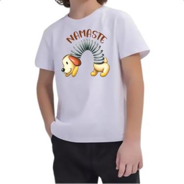 Imagem de Camiseta Infantil Cachorro Mola Namaste - Alearts, 12