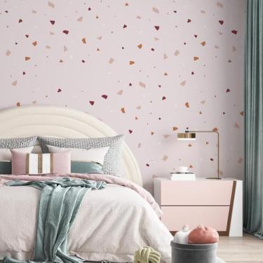 Imagem de Kit 7 Rolos Papel De Parede Adesivo Granilite Rosa 3,0M - Gh Papel De 