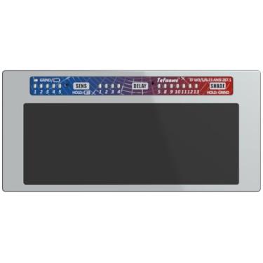 Imagem de Tefuawe Lente de soldagem automática Hand Series 2 x 4 1/4, classificação TIG de 2 amp, sombra variável com várias configurações, para Stick Mig Tig