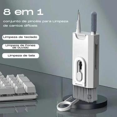 Imagem de Escova De Limpeza Teclado 8 Em 1 Multifuncional Portátil Para Computad