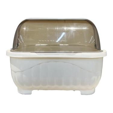 Imagem de SiaBiced Escorredor de pratos organizador de utensílios portátil economizador de espaço fácil de limpar suporte para garrafas escorredor de pratos para copos