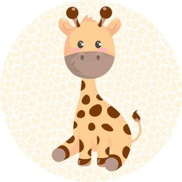 Imagem de Painel Redondo 3D Sublimado Girafa Frd-5339