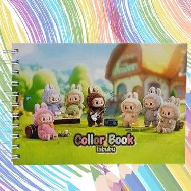 Imagem de Livro De Pintura Labubu  Papel grosso que suporta aquarela leve. - MAI