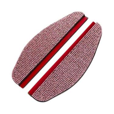 Imagem de Espelho Retrovisor De Carro À Prova D'água Com Strass, Viseira Solar, 